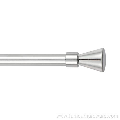 Horn zinc metal finial curtain rod